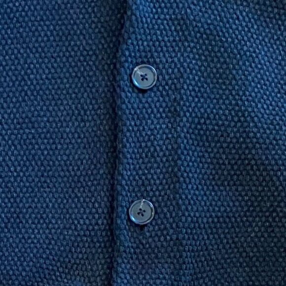 Abercrombie & Fitch Shawl Collar Cardigan Grunge Preppy Kurt Cobain Grandpa-L - Picture 6 of 10